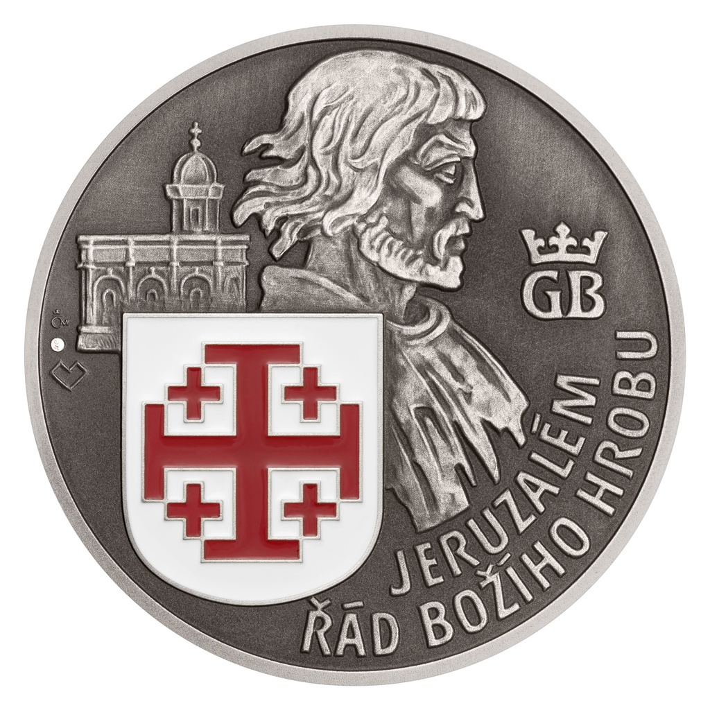 Stříbrná medaile Rytířské řády - Řád Božího hrobu stand