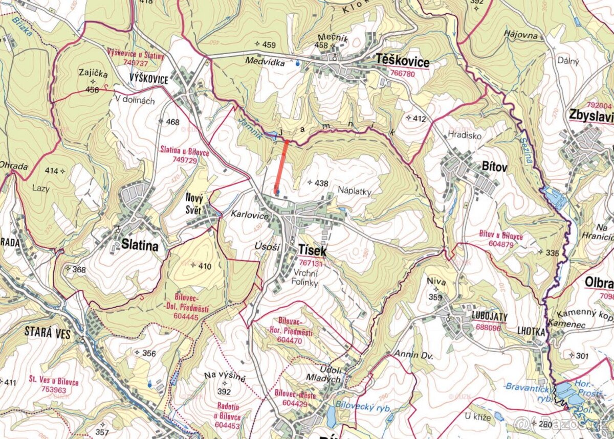 Zemědělská půda, prodej, Tísek, Nový Jičín