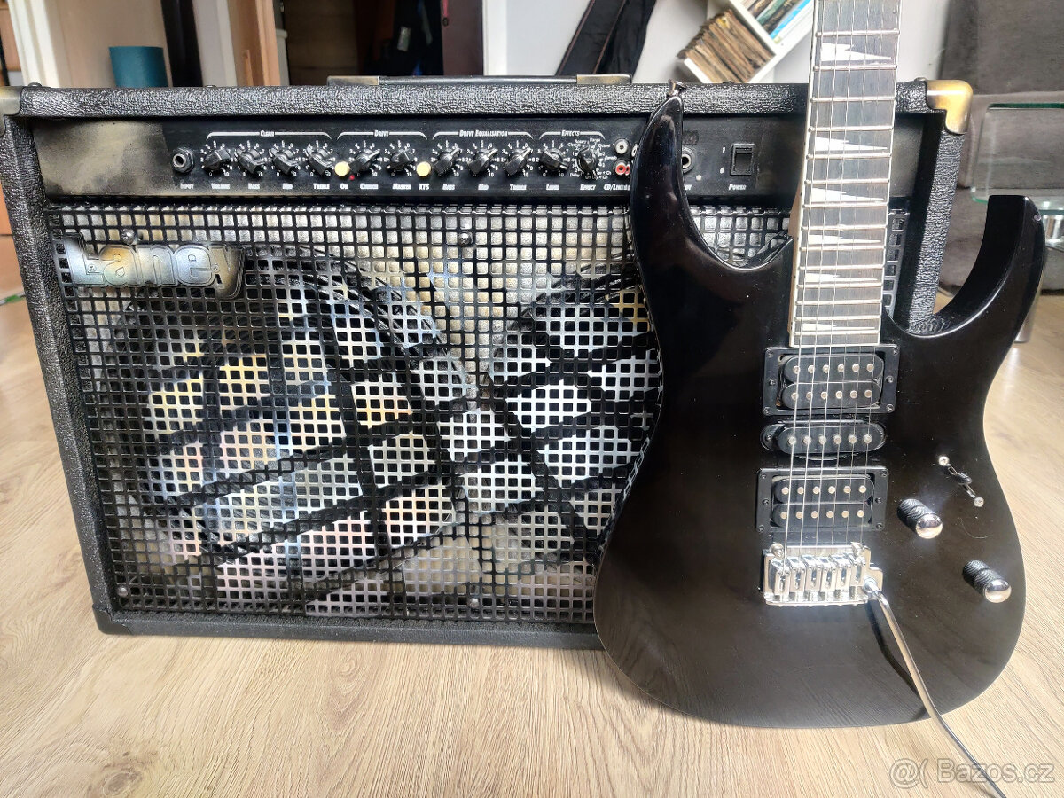 kombo Laney lx120 plus kytara Ibanez gio