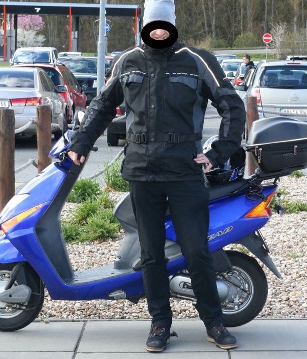 Textilní bunda na motorku s chrániči, vel. 2XL