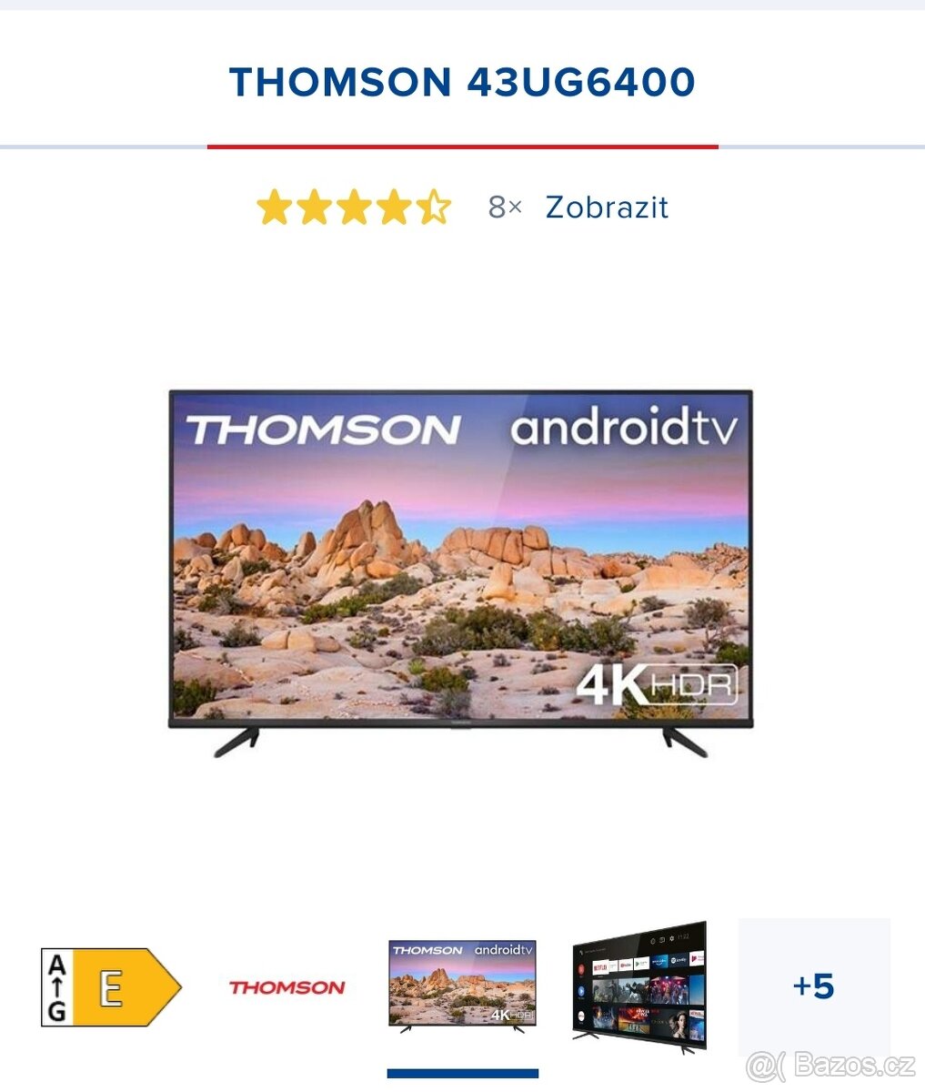 Smart tv Thomson na náhradní díly