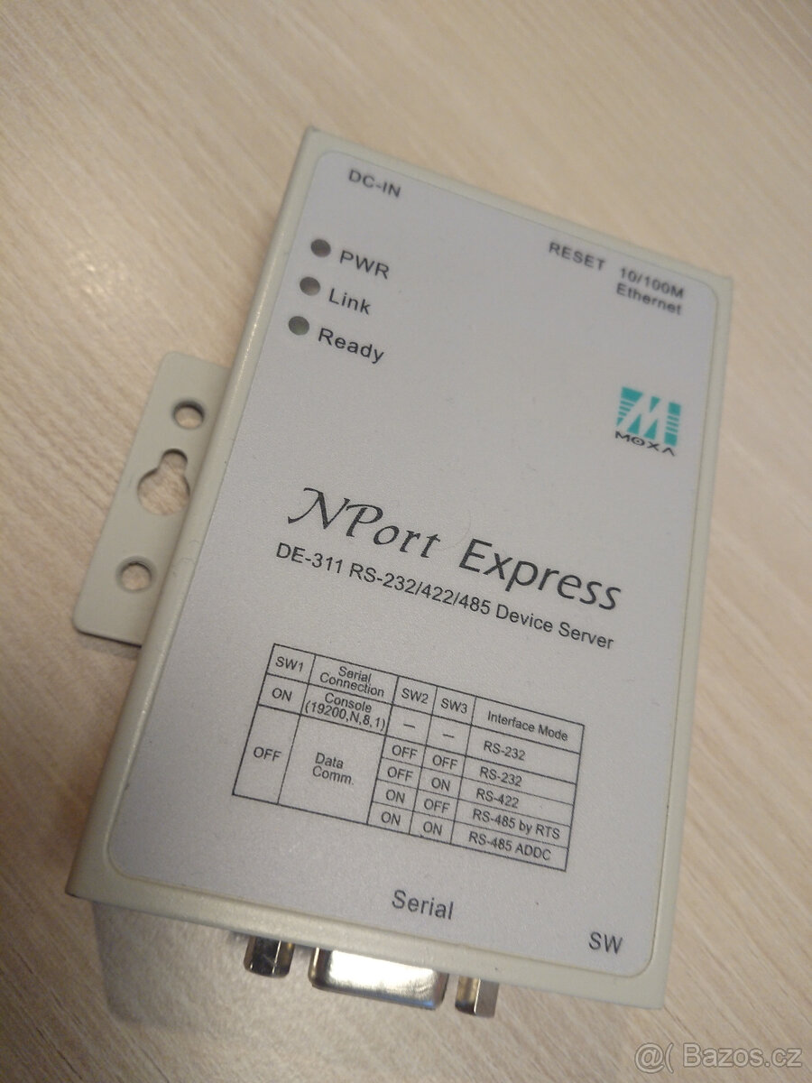 Průmyslový převodník Ethernet na RS485 RS422 RS232