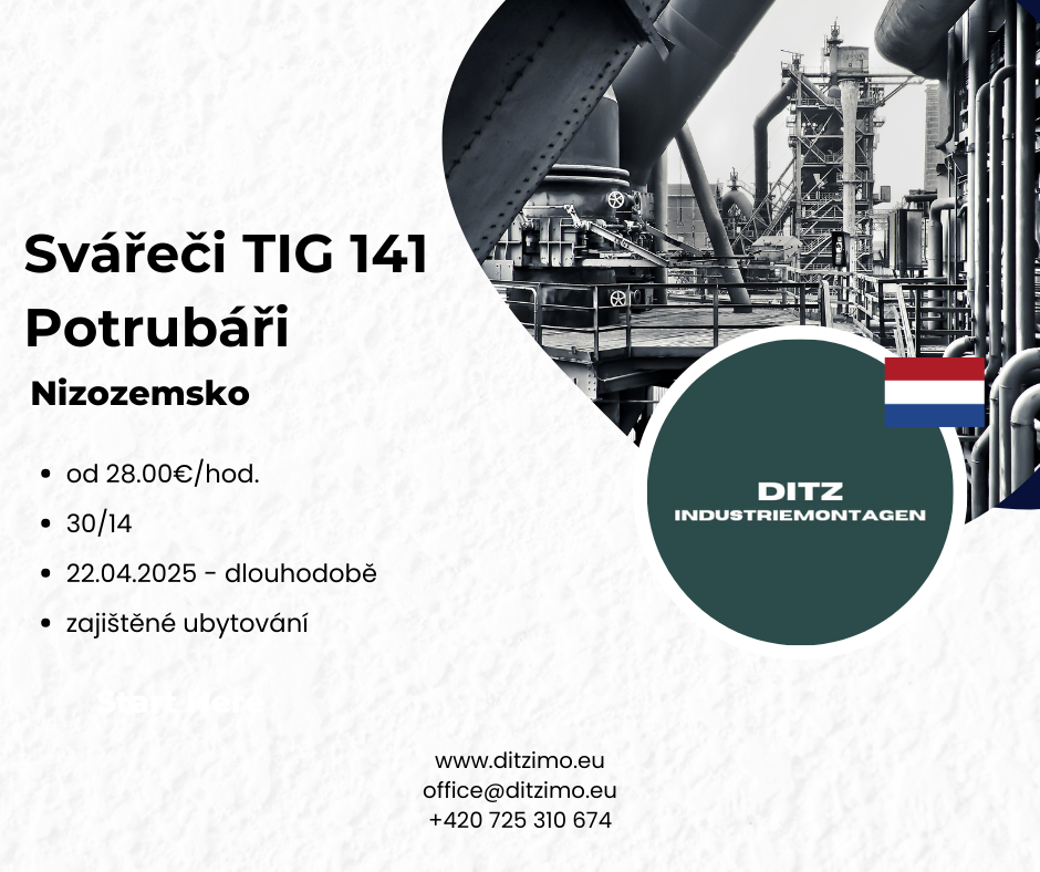 Svářeči TGI 141 a potrubáři, Nizozemsko