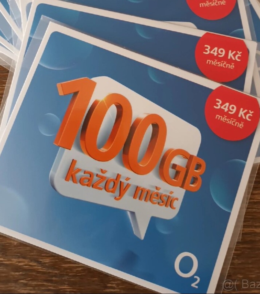 O2 SIM 100GB INTERNETU