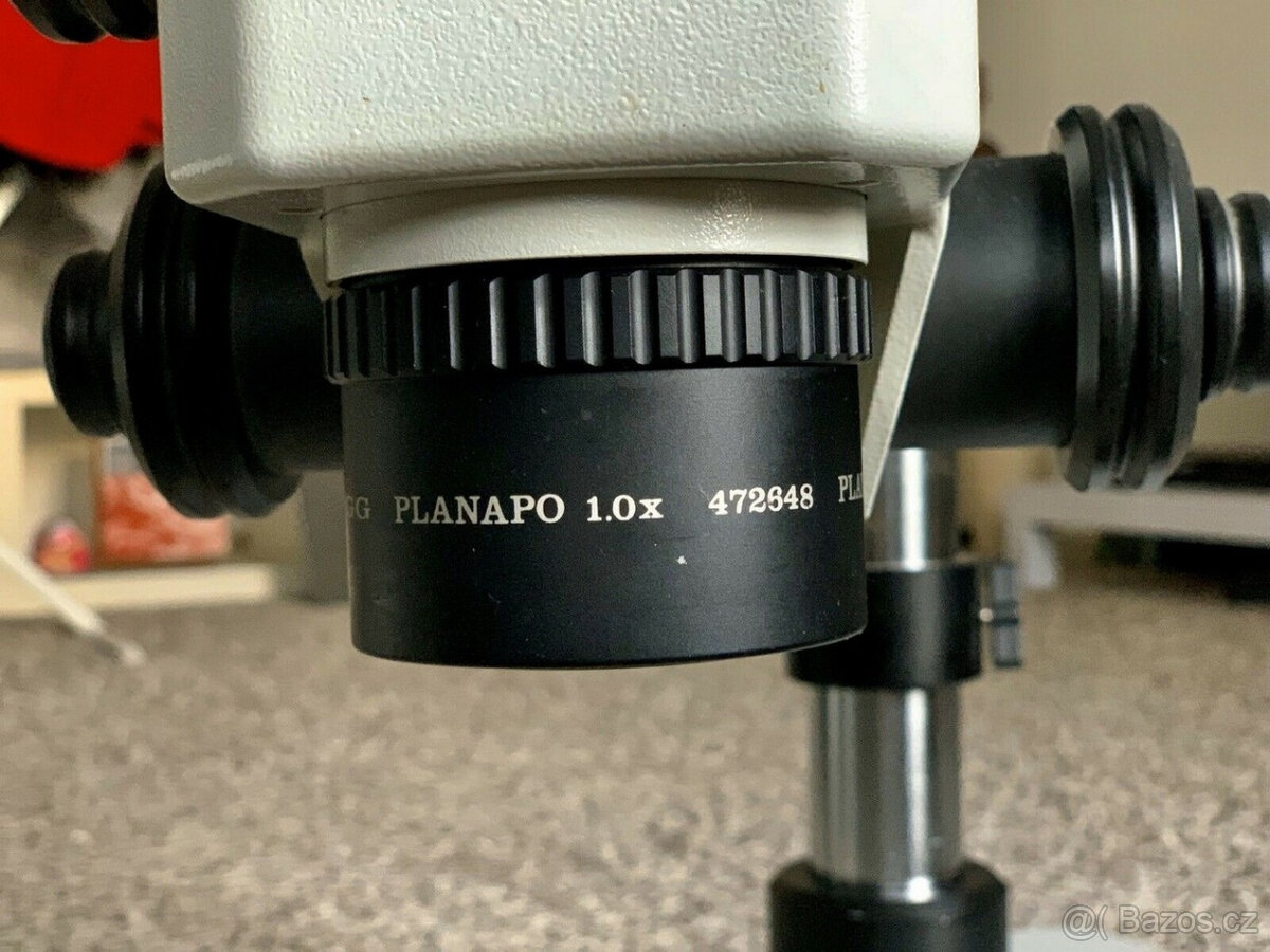 Stereomikroskop WILD Heerbrugg M10, fototubus Leica, prstenc
