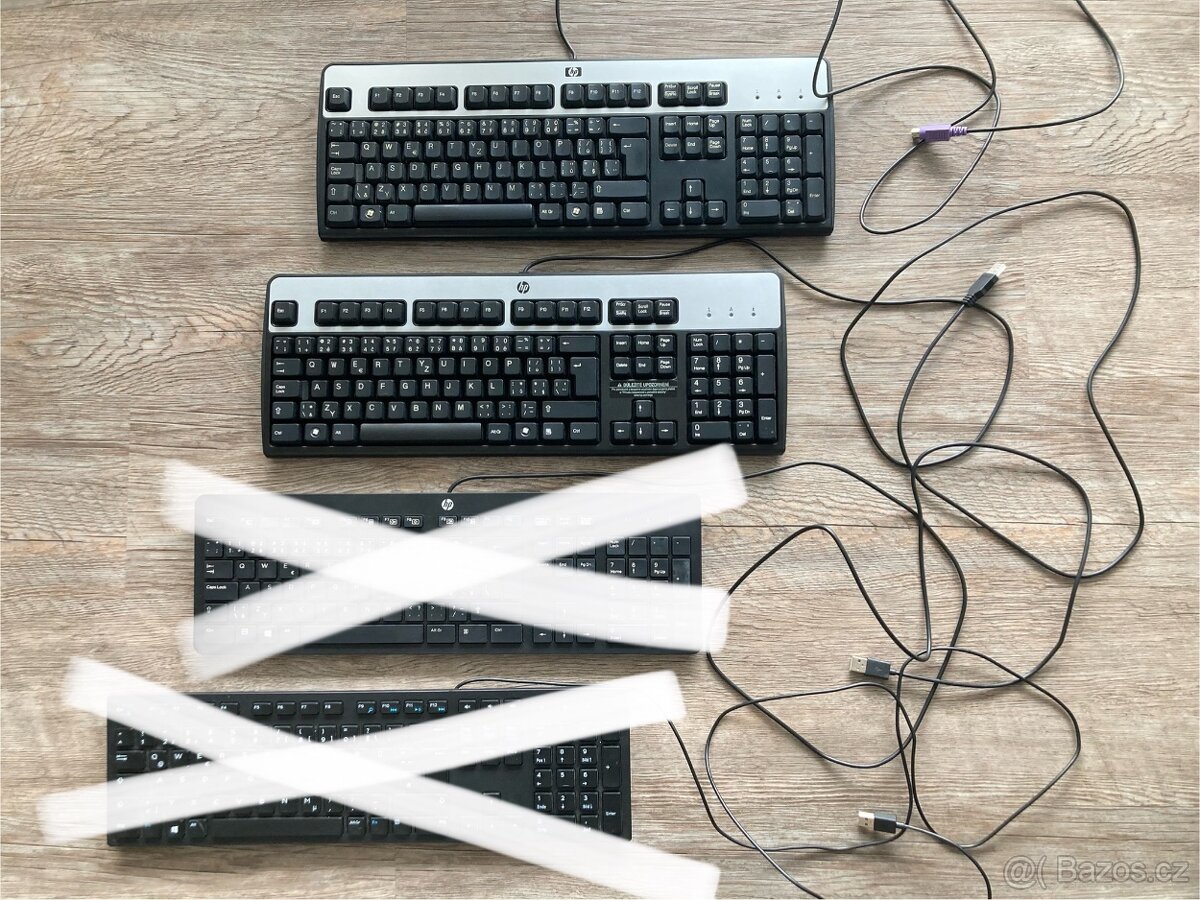 4x klávesnice s myší
