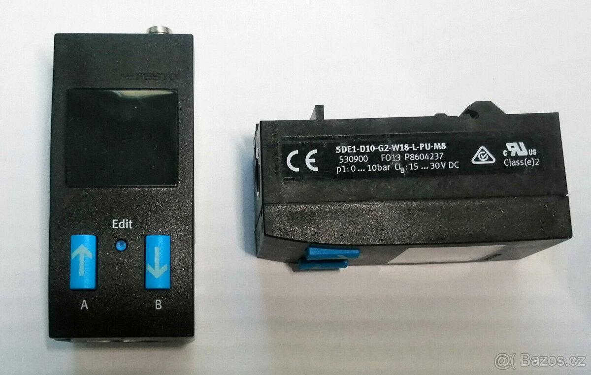 Tlakové senzory FESTO SDE1, 0-10 bar, analog/digi. výstup⭐