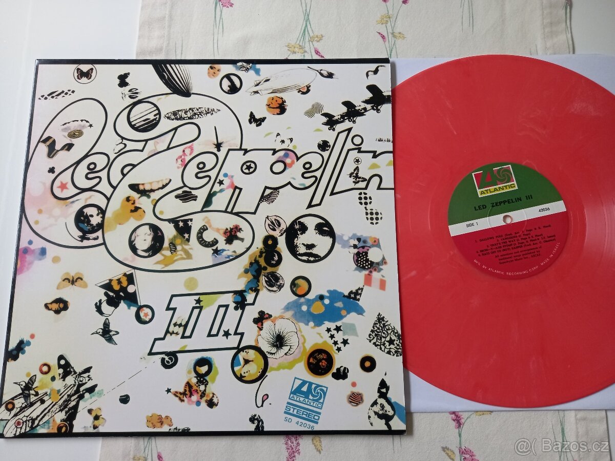 LED ZEPPELIN “III” Atlantic/ oranzovy vinyl,sucasne vydanie,