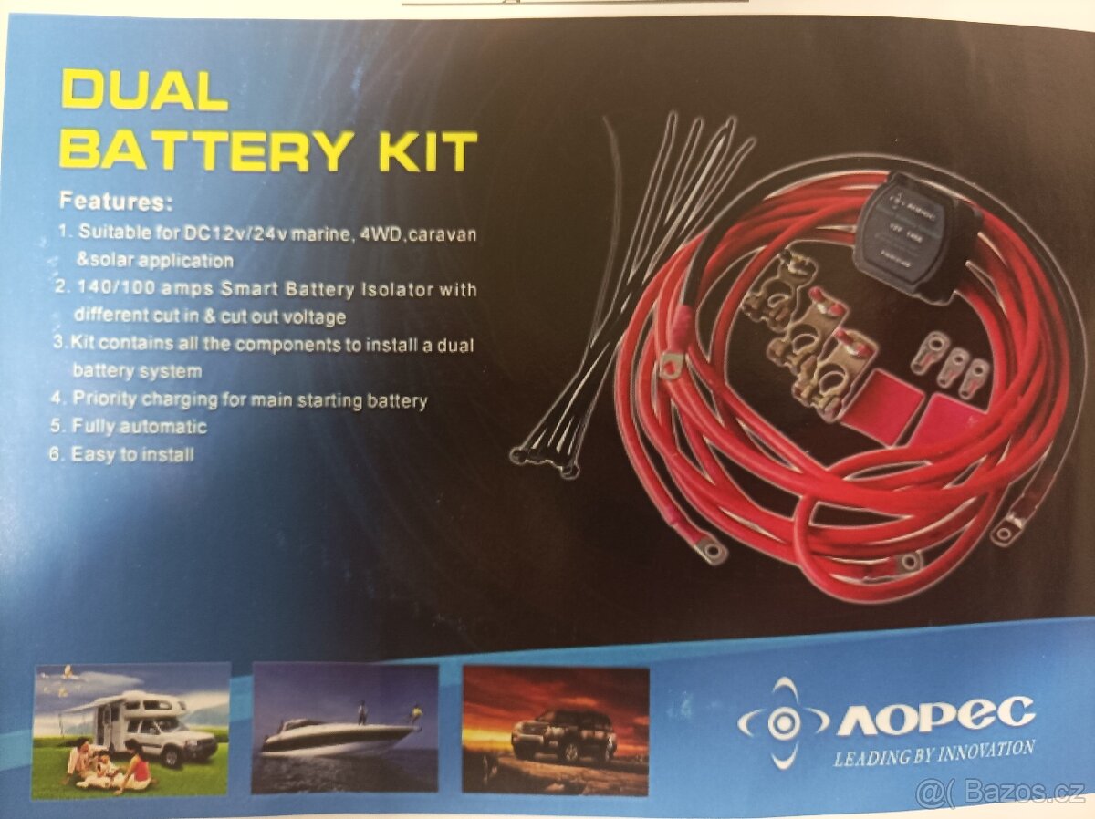 Nová sada pro automatické dobíjení druhé baterie 12V/140A