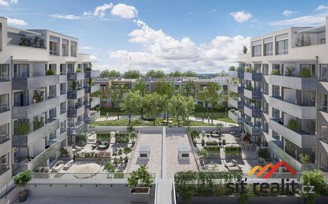 Novostavba bytu 2+kk/B, 45 m2, balkon, 5.NP, sklep, Praha 10