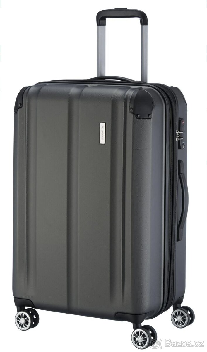 Nový skořepinový kufr Travelite City 4w M Anthracite