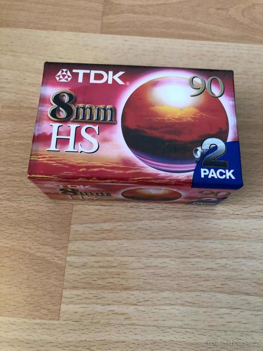 Videokazety TDK 8mm HS 2 kusy