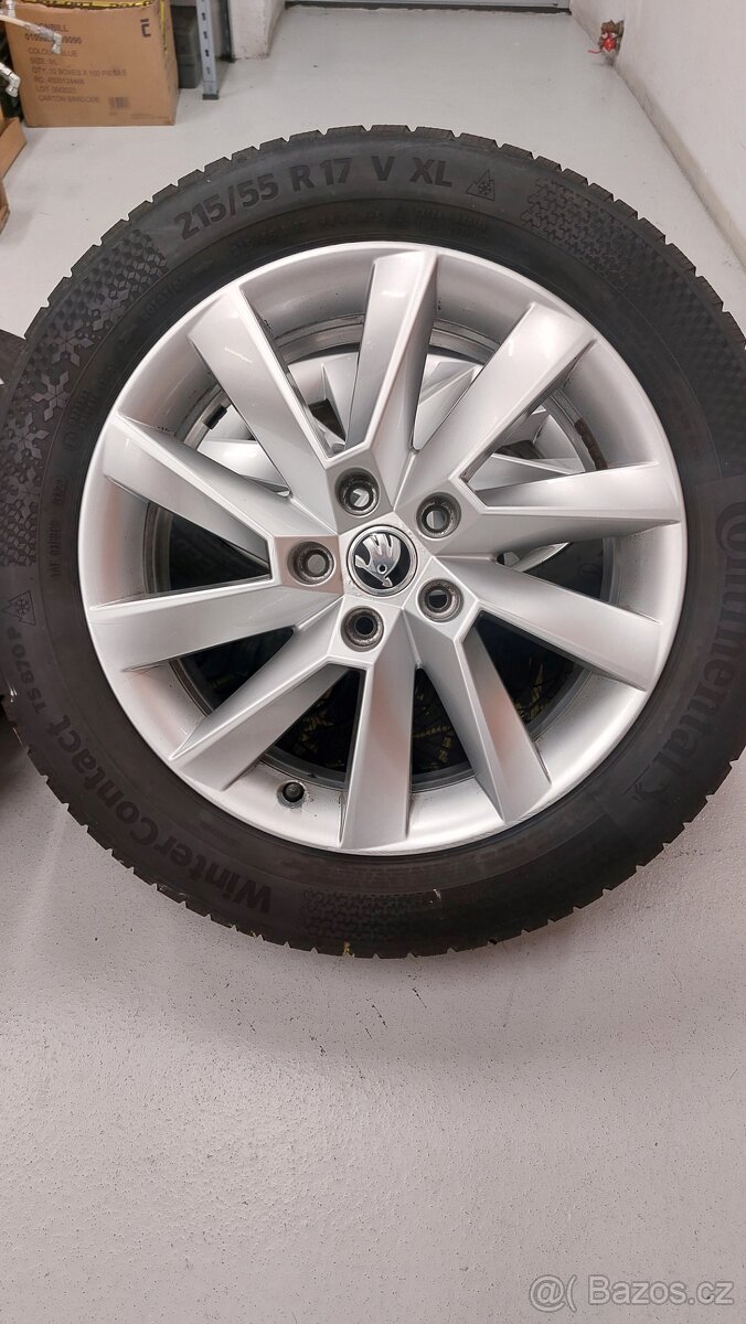 Alu kola 5x112 r17 originál Škoda Superb III Stratos
