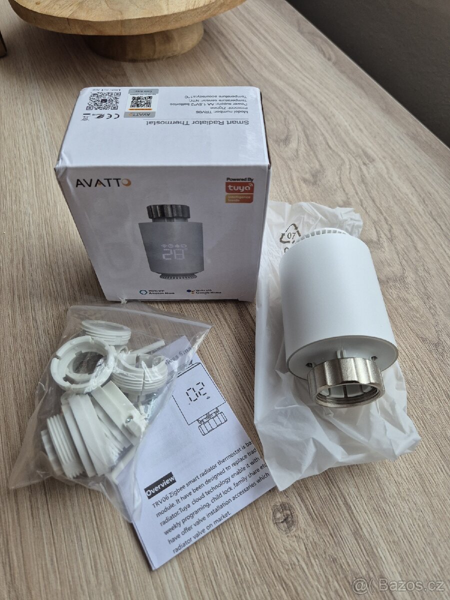 Smart hlavice radiátoru - Zigbee/Tuya