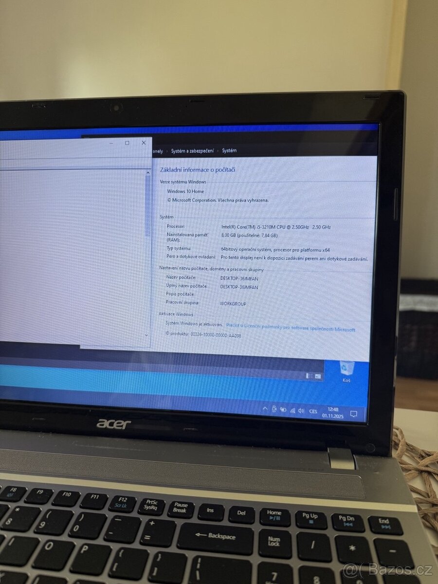 Prodám notebook Acer Aspire V3-571G