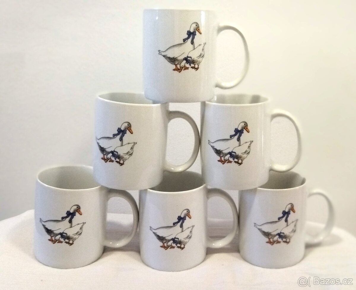 Hrníčky retro vařáky. A hrníčky husičky