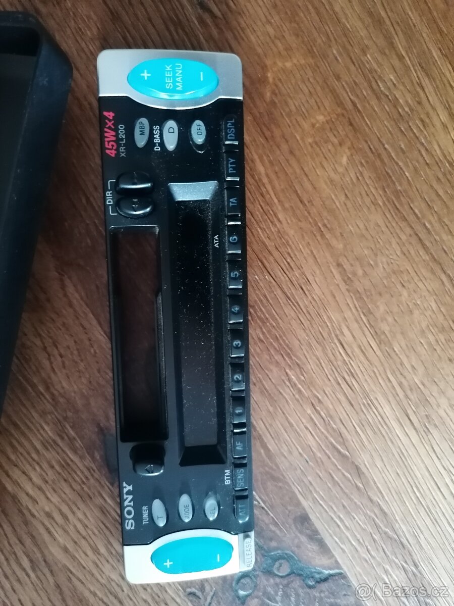 přední panel autorádio Sony