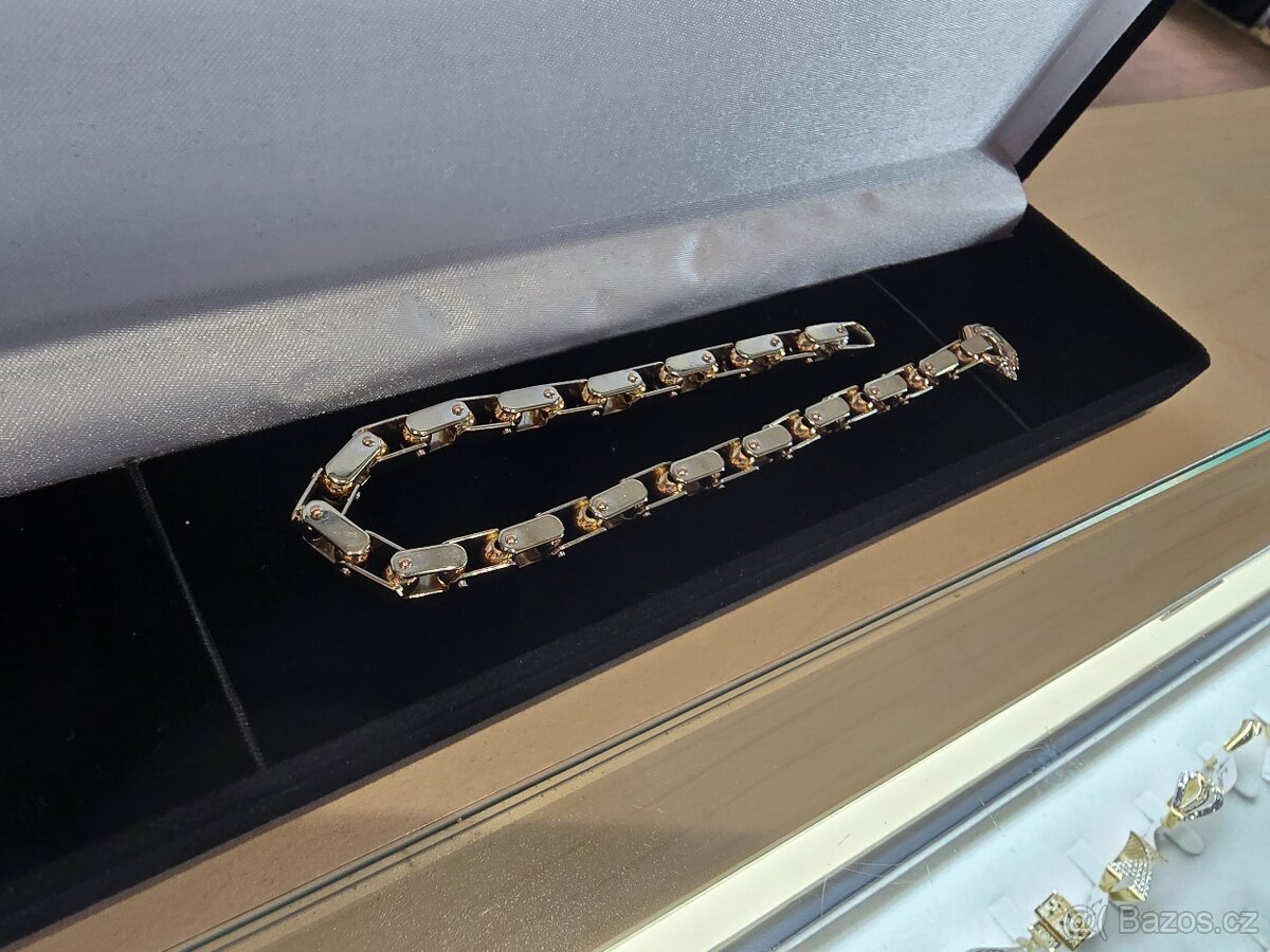 Zlatý náramek z 18k zlata, originál Baraka BR21138