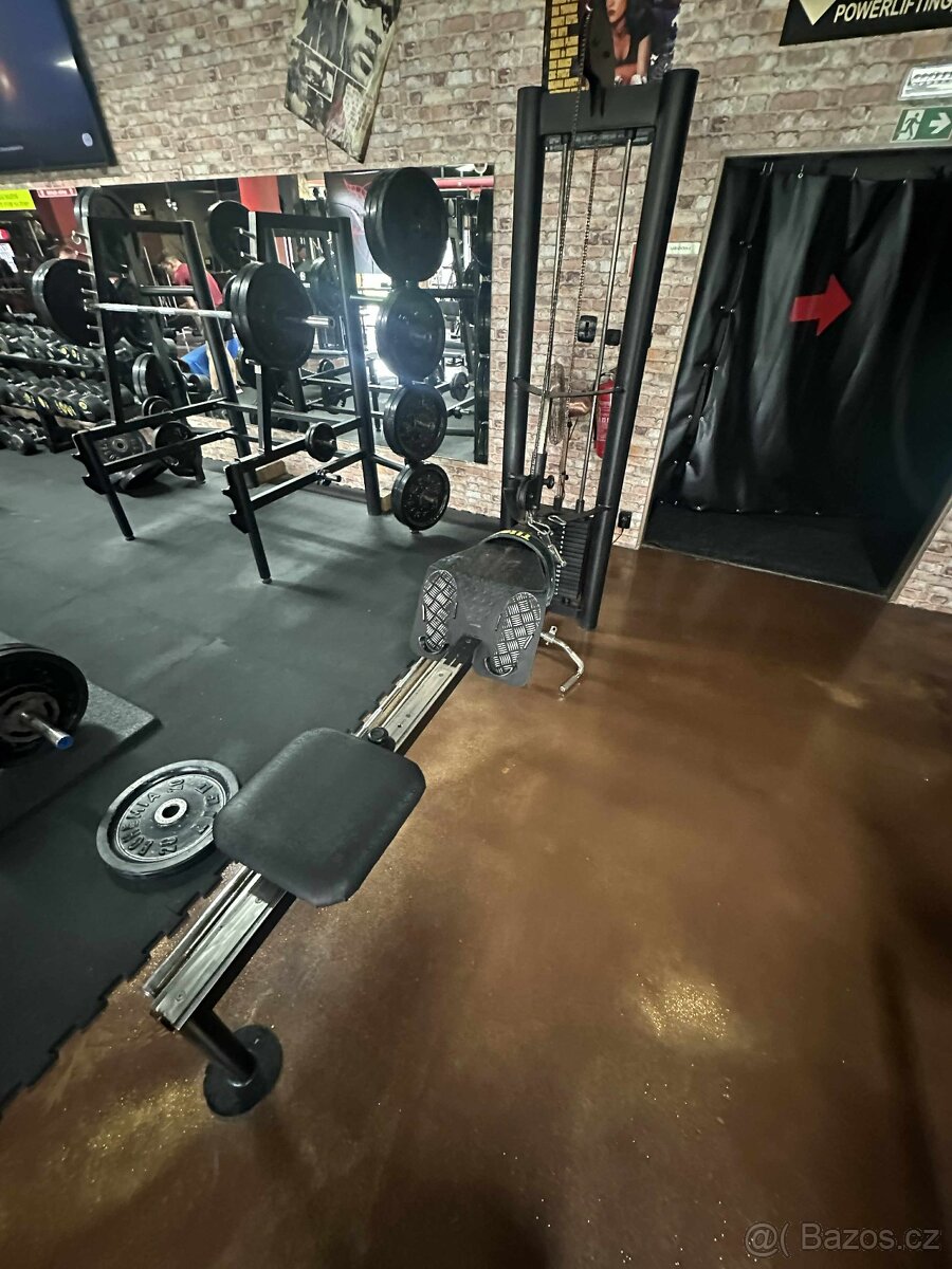 Cable Low Row – veslovací stroj na spodní kladce