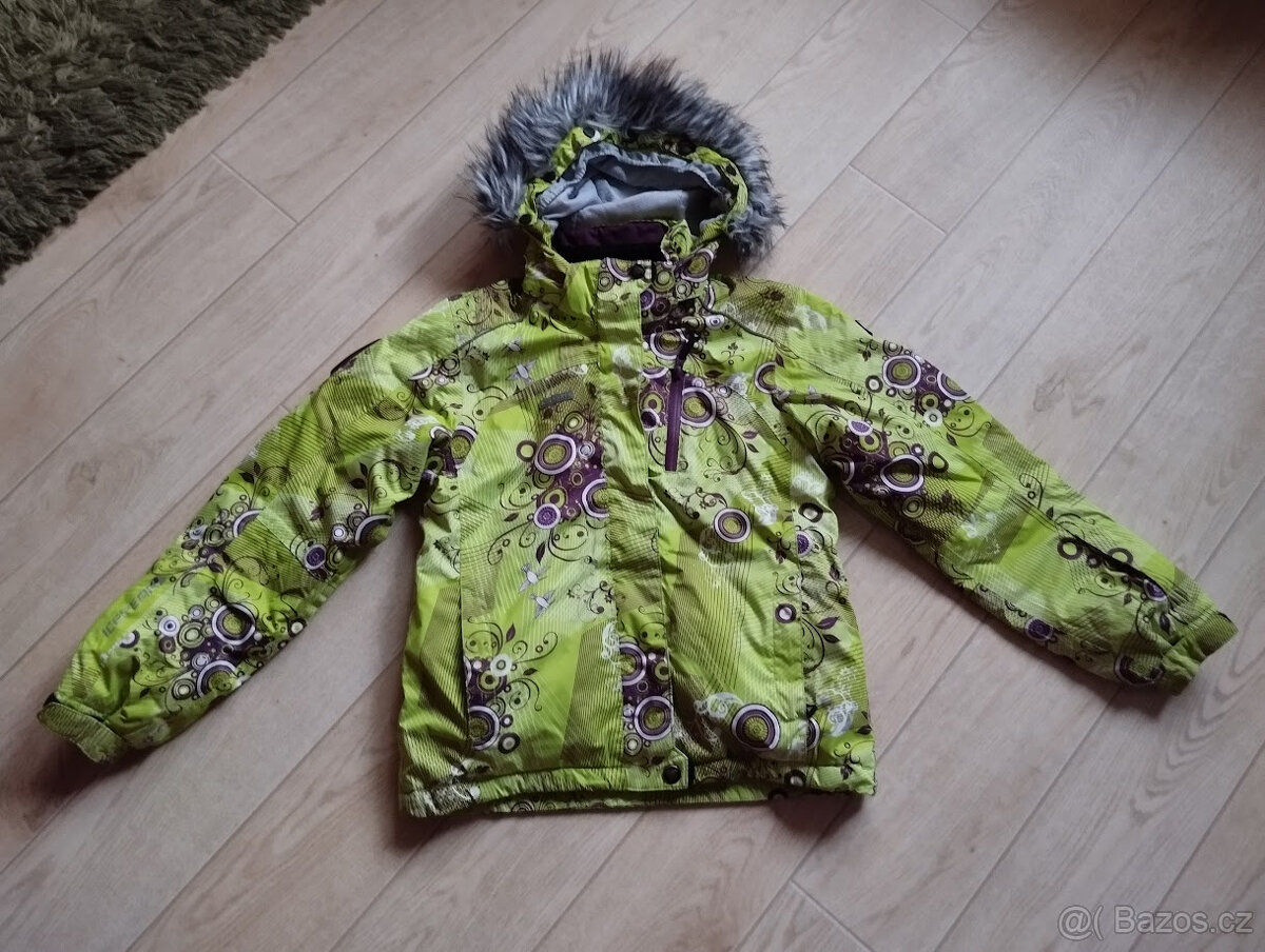 Zelenofialová zimní bunda vel.152/10-12let ICEPEAK