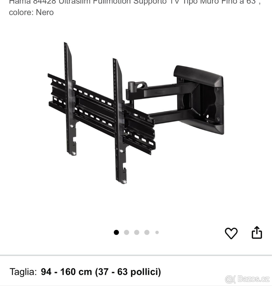 Držák televize 37 - 63 palců, výklopný.