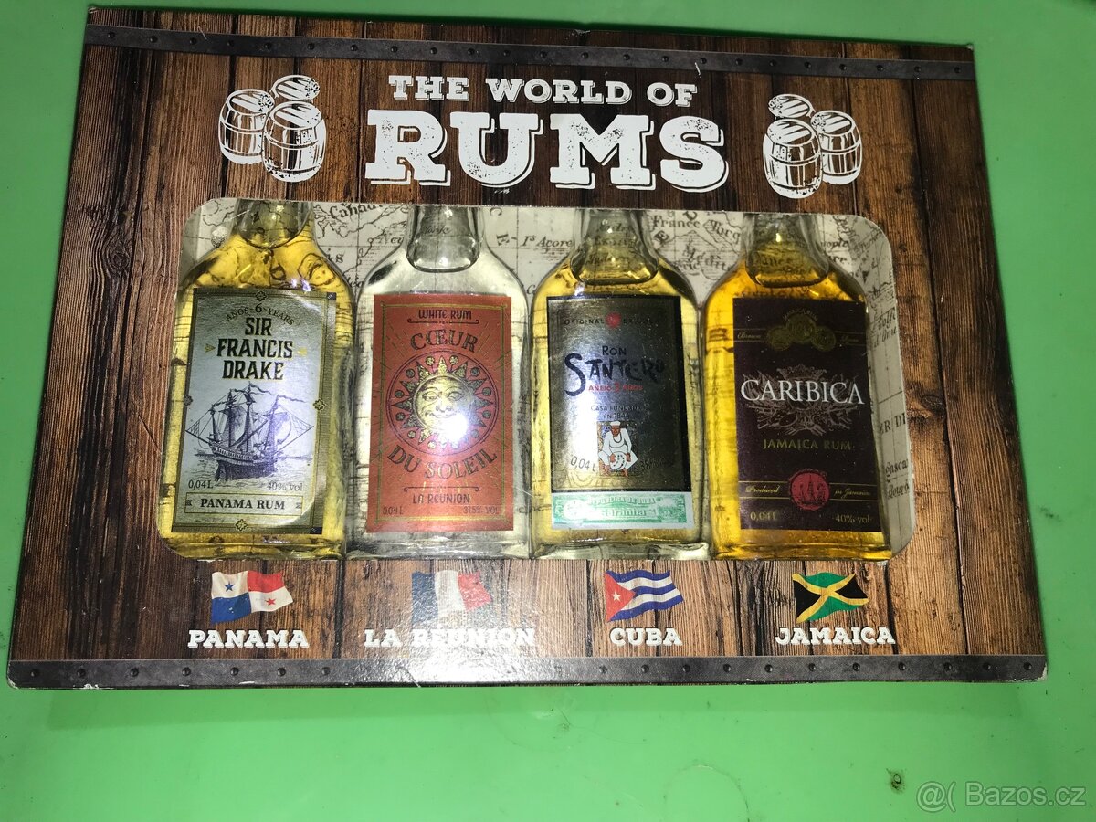 Sada The World of Rums 40ml x 4ks miniatur
