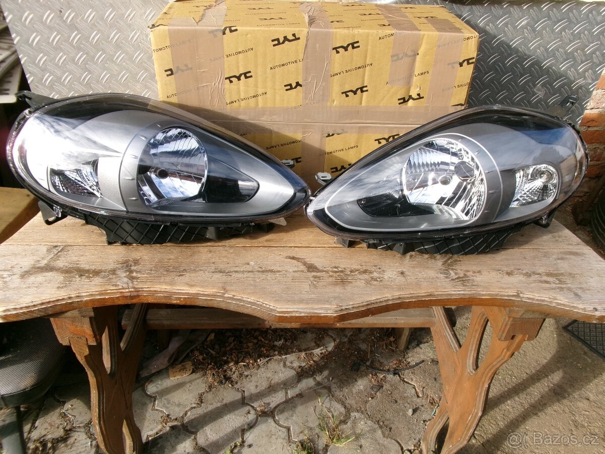 FIAT PUNTO EVO TYP 199 - PŘEDNÍ SVĚTLA - ANTHRACIT