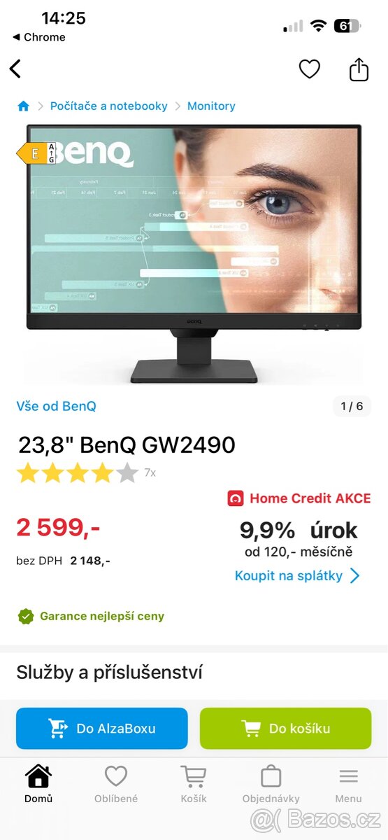 Monitor BenQ GW2490 FullHd