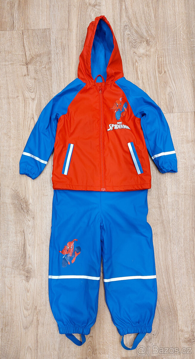 Chlapecký nepromokavý komplet Spiderman 98/104