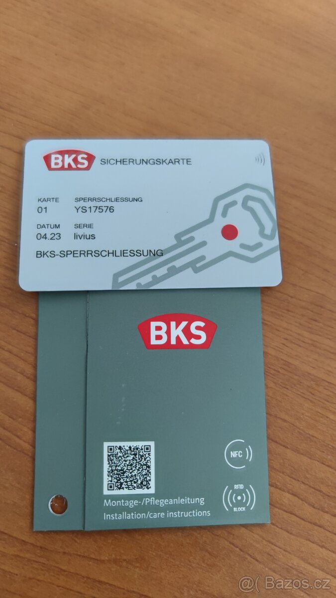 Kvalitní vložka zámku BKS