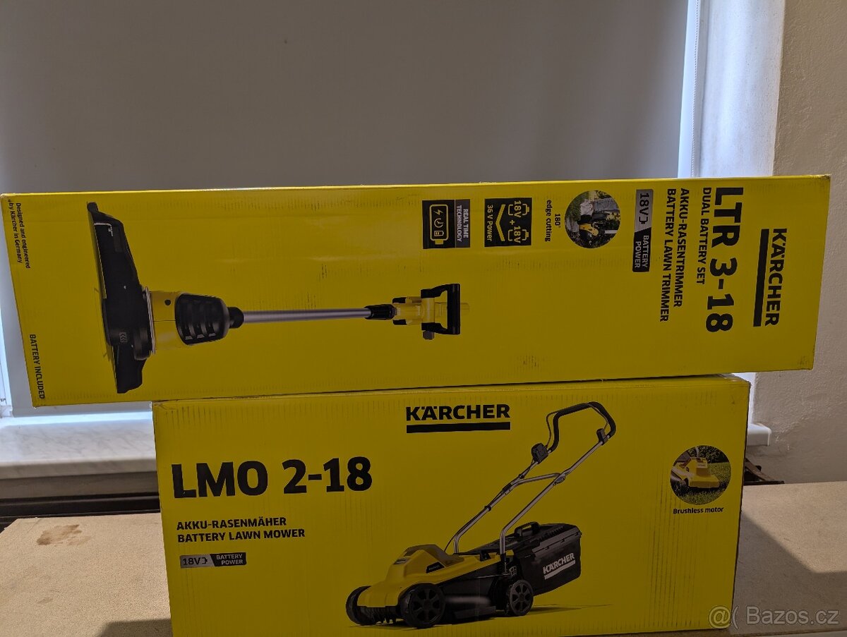 Zahradní set Kärcher - LTR 3-18 Dual Battery Set + LMO 2-18