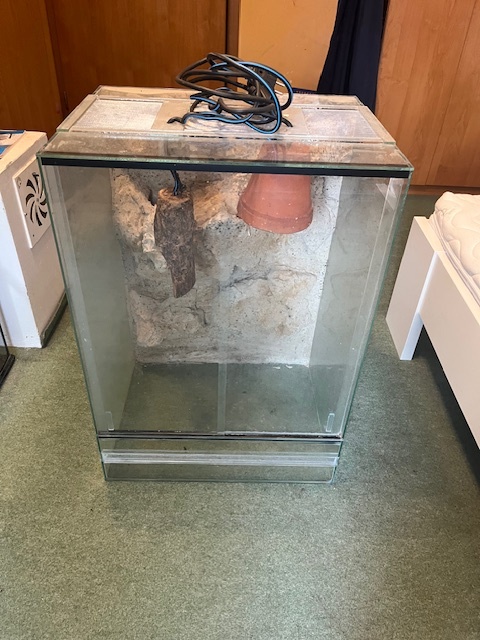 Terarium s osvětlením 50x40cm, výška 70cm