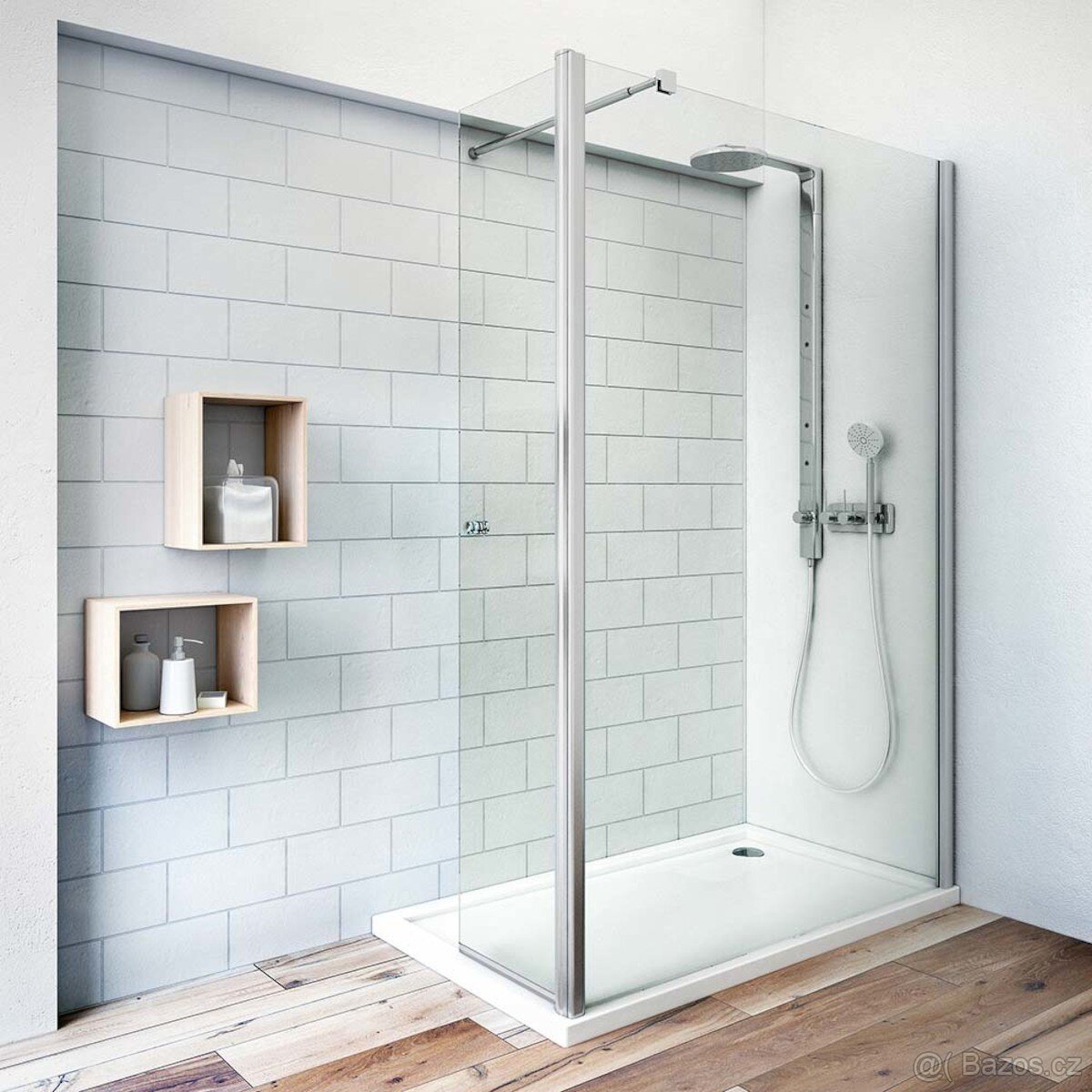 Walk-in-120cm-Roltechnik TCW1- s dveřmi- nové