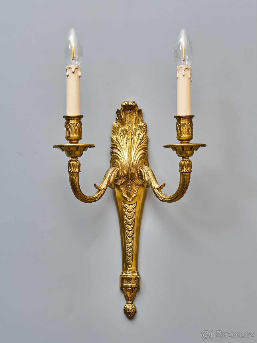 Novoklasicistní nástěnné lampa v 42 cm
