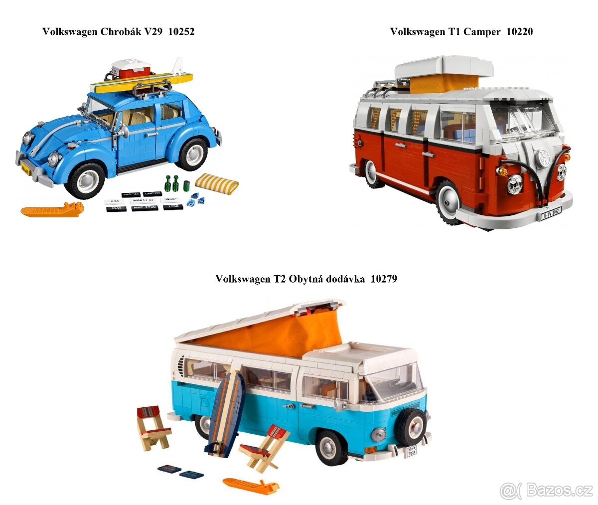 lego volkswagen auta