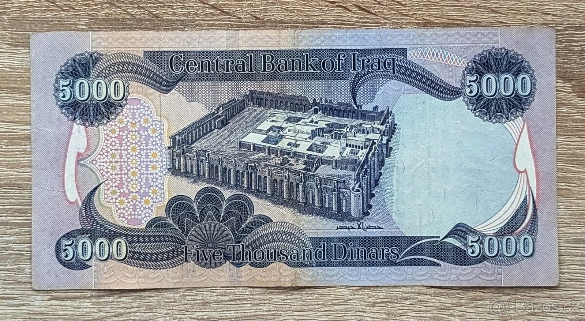 Bankovka 5.000 dinárů Irák, 2 ks