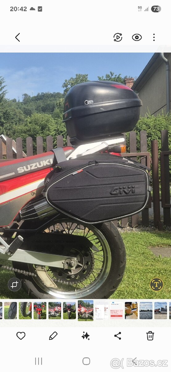 Kufr + brašny givi na motorku