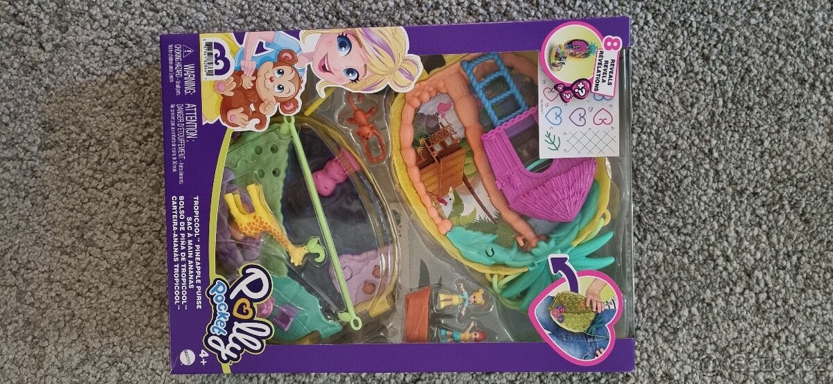 Hrací kabelka ve tvaru ananasu - Mattel Polly Pocket