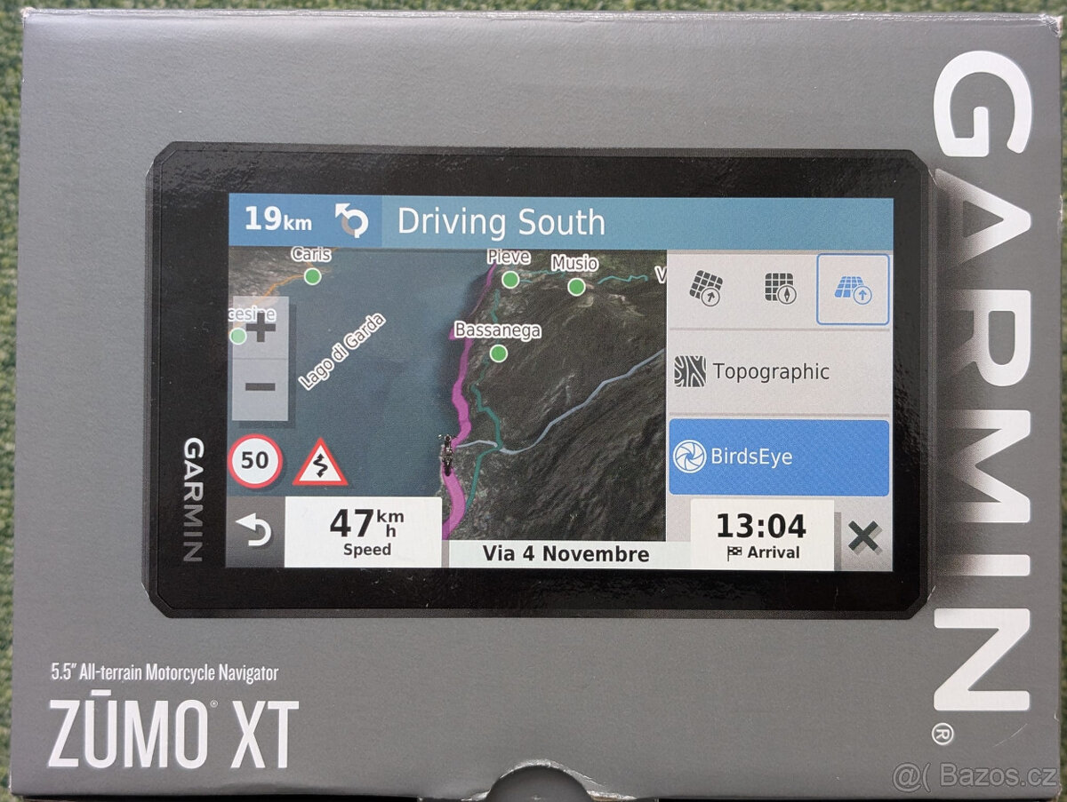 Navigace Garmin Zumo XT - téměř nepoužívaná