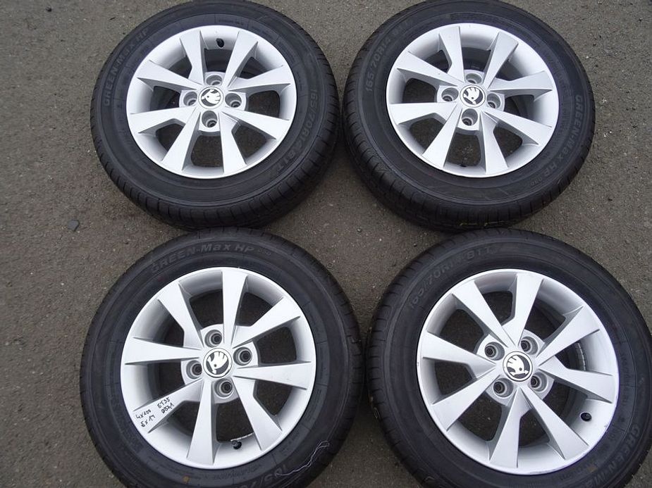 Alu disky Škoda Citigo, 14", 5x112,ET 35, letní sada