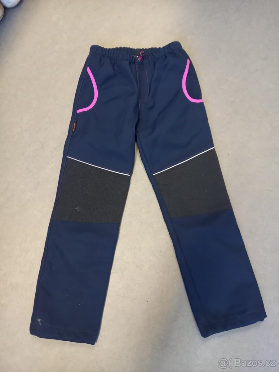 Softshellové kalhoty dívčí 140