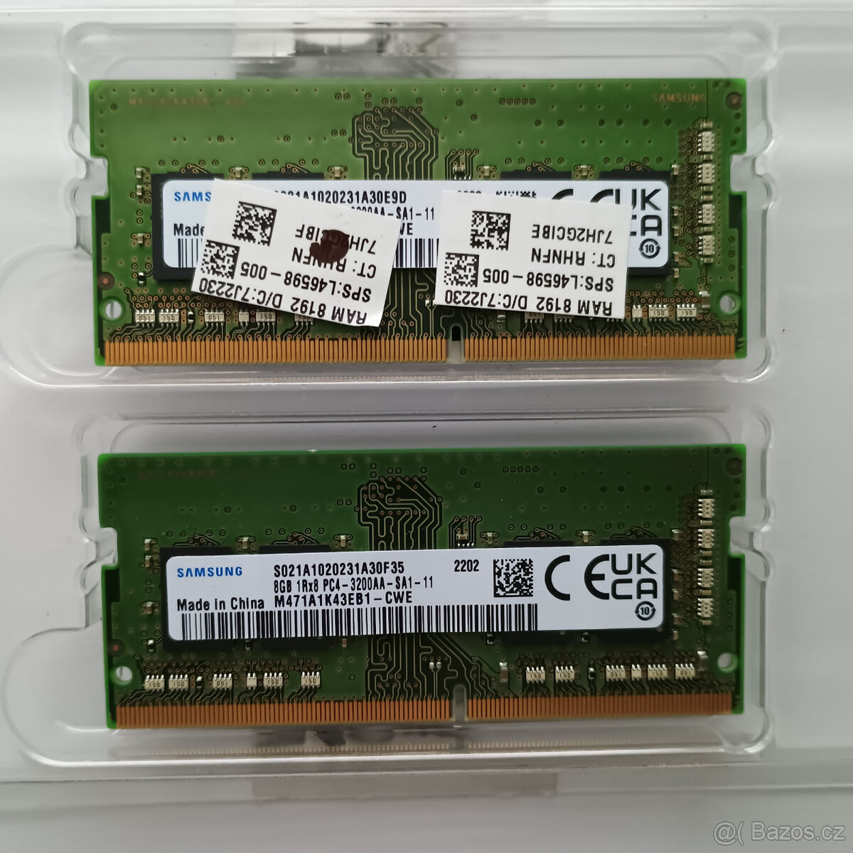 RAM Samsung DDR4 - 2 x 8 GB SO-DIMM