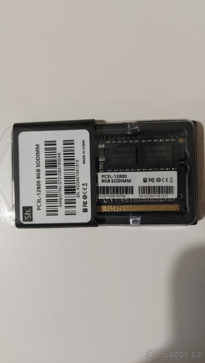 Nová paměť 8GB DDR3