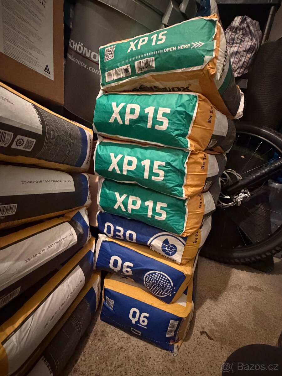 Prodám sadu profesionálních stavebních materiálů SCHÖNOX