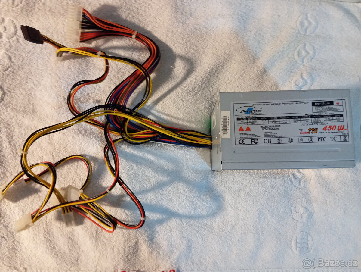 PC - Zdroj: Eurocase ATX-450 JSP 450W