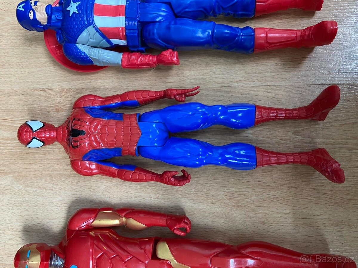 Marvel figurky 30 cm: Iron Man, Spider-Man, Captain America