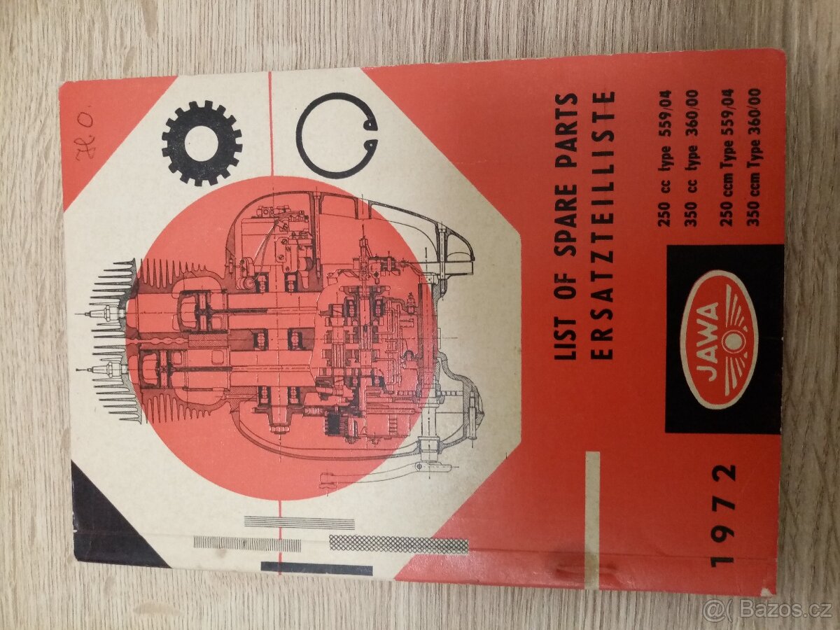 Katalog ND Jawa 250.559, Jawa 350.360 NĚMECKÝ