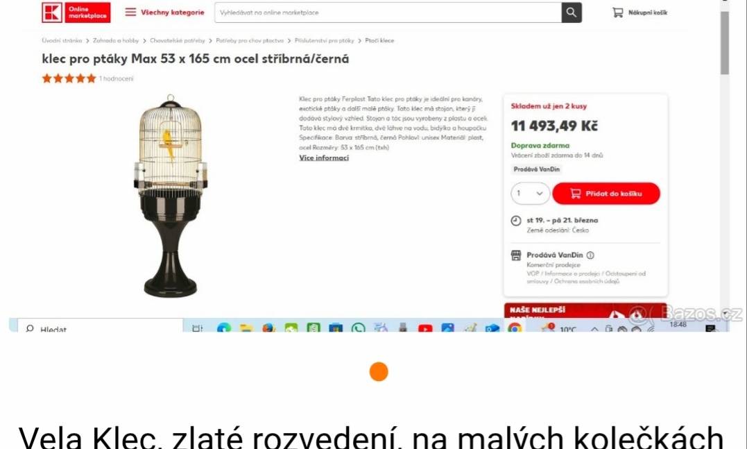 Klec pro papouška