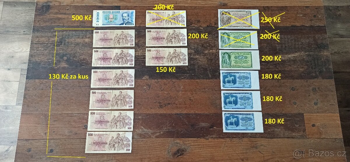 Bankovky a státovky 1953-1993