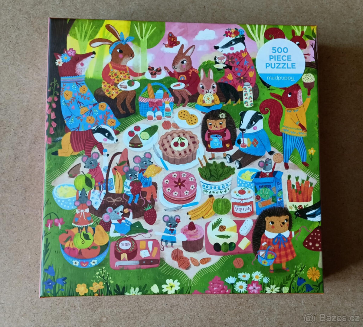 Piknik v lese, 500 dílků, Mudpuppy puzzle